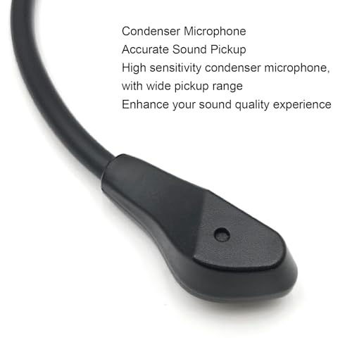 Yctze Hochwertiges, Abnehmbares 3,5-mm-Mikrofon-Ersatz-ROG-Gaming-Headset – Rauschunterdrückung, Flexibles Design und Animation – Anschließen und Installieren Bild 5