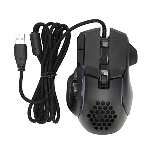 RGB-Gaming-Maus, Kabelgebundene Maus mit 12800 DPI, Programmierbare Tasten, Gaming-Gerät mit 13 RGB-Hintergrundbeleuchtungsmodi, Ideal für 10, 8, 7, Vista und Bild 5
