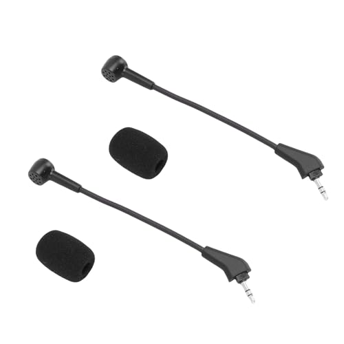 Bewinner Gaming-Headset-Mikrofon-Ersatz für HS50 HS60 HS70, 3,5 Mm Abnehmbares Galgenmikrofon mit Rauschunterdrückung, Biegbarem Design und Winddichtem Schaumstoff Bild 3