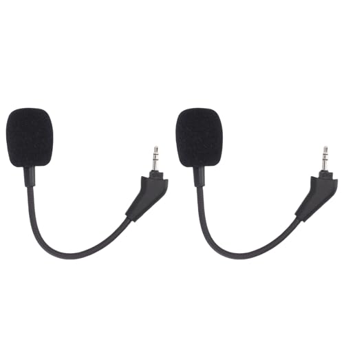 Bewinner Gaming-Headset-Mikrofon-Ersatz für HS50 HS60 HS70, 3,5 Mm Abnehmbares Galgenmikrofon mit Rauschunterdrückung, Biegbarem Design und Winddichtem Schaumstoff Bild 5