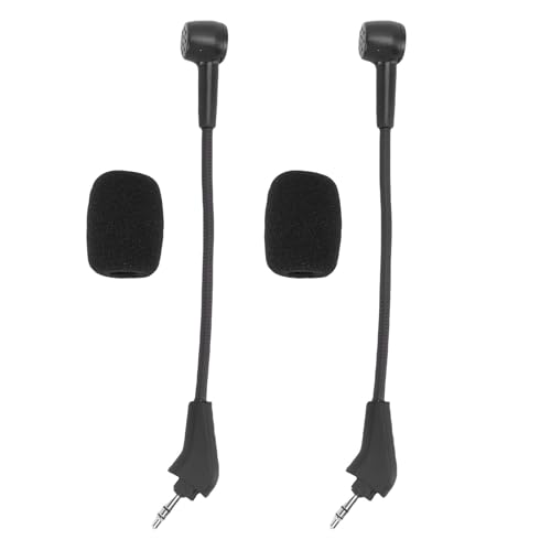 Bewinner Gaming-Headset-Mikrofon-Ersatz für HS50 HS60 HS70, 3,5 Mm Abnehmbares Galgenmikrofon mit Rauschunterdrückung, Biegbarem Design und Winddichtem Schaumstoff Bild 6
