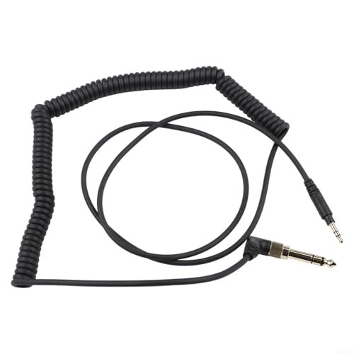 Kopfhörer-Ersatzkabel für EAH-DJ1200 RPDH1200 Gaming-Headset, für gebogenes Feder-Audiokabel mit ABS-Material, verlängerter Draht für Musik u Bild 2