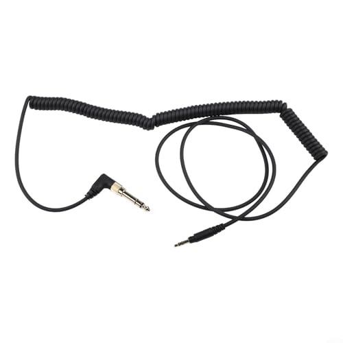 Kopfhörer-Ersatzkabel für EAH-DJ1200 RPDH1200 Gaming-Headset, für gebogenes Feder-Audiokabel mit ABS-Material, verlängerter Draht für Musik u Bild 3