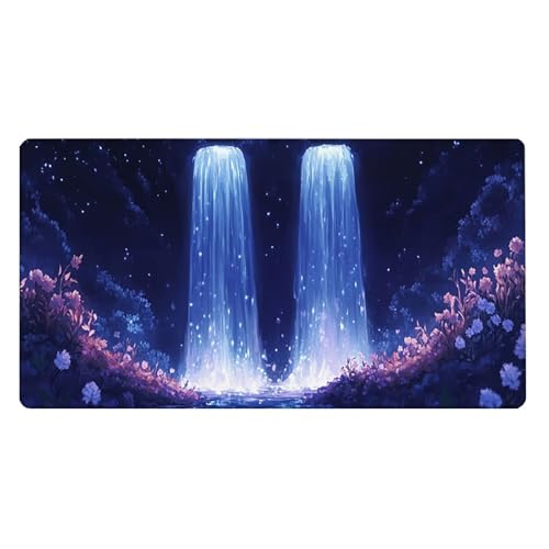Gaming Mauspad, 100x200cmx3mm GroßEs Mousepad,wasserdichte Gewebe, Rutschfester Gummiunterseite, BüRobedarf, Verbesserte PräZision Und Geschwindigkeit, Fantasy Falls JX2B-489 Bild 2
