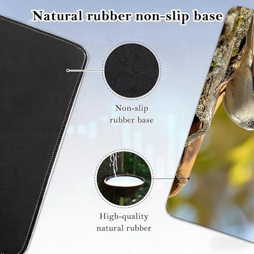 Gaming Mauspad, 100x200cmx3mm GroßEs Mousepad,wasserdichte Gewebe, Rutschfester Gummiunterseite, BüRobedarf, Verbesserte PräZision Und Geschwindigkeit, Vogel Dach JX2B-515 Bild 5