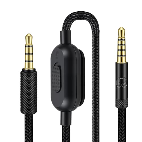 Headset Kabel Ersatz für Logitech G Pro X G433 G233 G Pro, 3,5 mm Kopfhörer Audiokabel Gaming Headset mit Lautstärke Mikrofonsteuerung, 2M Ersatzkabel KlinkenkabelGeflochtenes Kabel für PC PS4 Xbox Bild 7