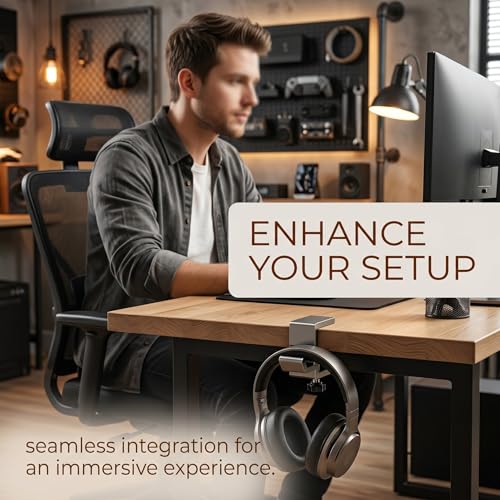Headset Halterung 2026, Faltbar Headset Ständer Tisch Aluminium Kopfhörer Ständer, Mit Magnetischem Verschluss, Platzsparend, Für Gaming-Kopfhörer, Handtasche, Regenschirm Bild 2
