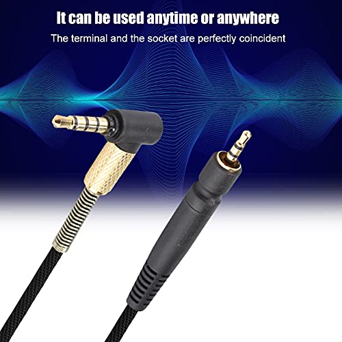OFC Sauerstofffreies Kupfergeflochtenes Gaming-Headset-Kabel High Fidelity 51,1 Zoll G4ME ONE/PC 373D, Schwarz (Telefonversion) Bild 2