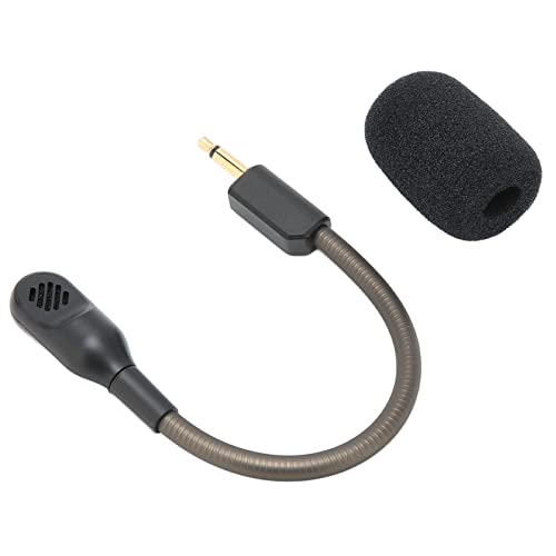 Denash Abnehmbares Ersatzmikrofon für BlackShark V2 V2 Pro SE, Verstellbarer Mikrofonarm, Rauschunterdrückung, Plug-and-Play, Geeignet für Gamer, Sauerstofffreies Kupfer + PVC-Material Bild 2