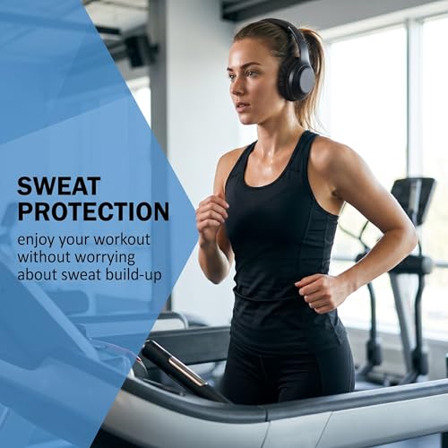 Kopfhörer Schutz, 6 Stücke Kopfhörer Ohrpolster Gaming, Dehnbare waschbare Kopfhöre-Abdeckungen, Headset Ohrpolster, Schweißschutz für Fitnessstudio Bild 2