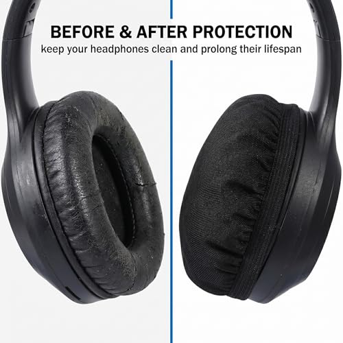 Kopfhörer Schutz, 6 Stücke Kopfhörer Ohrpolster Gaming, Dehnbare waschbare Kopfhöre-Abdeckungen, Headset Ohrpolster, Schweißschutz für Fitnessstudio Bild 4