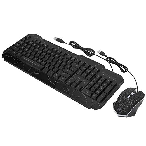 Bewinner D620 Kabelgebundenes Mechanisches Gaming-Tastatur- und Maus-Set, 104 Tasten mit 7-Farben-Hintergrundbeleuchtung, Spritzwassergeschütztes Design, 4-Tasten-Maus mit 3-stufiger DPI und Bild 5
