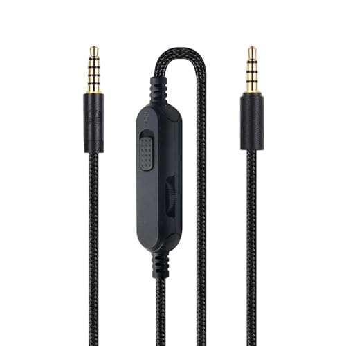 Headset Kabel Ersatz für Logitech G PRO X G233 G433 G PRO Gaming Headset, 3,5 mm Kopfhörer Audiokabel, Inline Stummschaltung, Lautstärkeregler mit Mikrofon, with Built In Volume Controller 200cm Bild 7