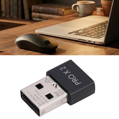 Denash USB-Dongle-Mausempfänger-Adapter, Kabellose Technologie mit 2000 Hz Abfragerate und Optimiertem Antennendesign, Ersatz für die G PRO X Superlight 2 Gaming-Maus Bild 5