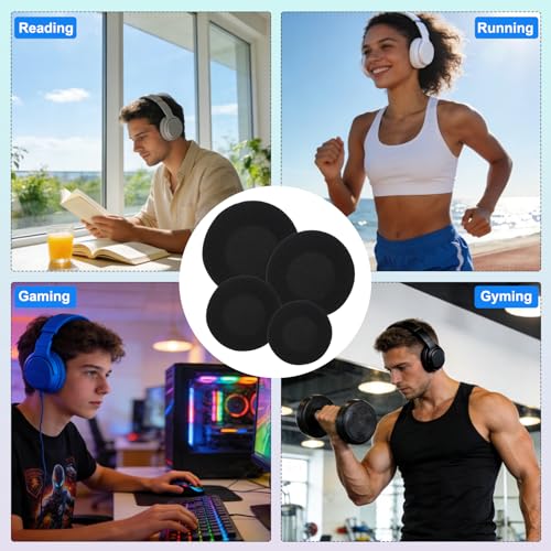 QUARKZMAN 10 Stück Schaumstoff Ohrpolster Ersatzpolster (0,71 Zoll/18mm) - Universelle Hochdichte Weiche Kopfhörer Schaumstoff Abdeckungen Für Musik/Gaming Passend Bild 7