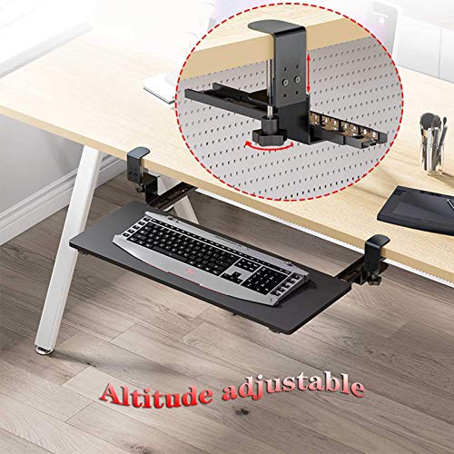 Tastaturablage mit Schiebeablage für Maus, ausziehbarer Schreibtisch, perfekt für Heimbüro und Gaming-Setup Bild 3