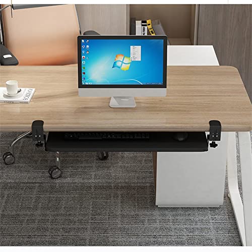 Tastaturablage unter dem Schreibtisch, verstellbar, einziehbar, Ablage für Maus und Tastatur, platzsparende Erweiterung für Home Office & Gaming Setup Bild 5