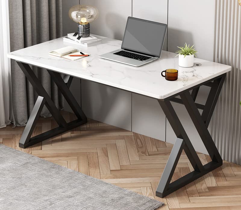 Home Desk Gaming X-förmiges Mauspad, groß, ergonomisch, robust, mit Carbonfaser-Oberfläche, weiß, 80 cm Bild 1