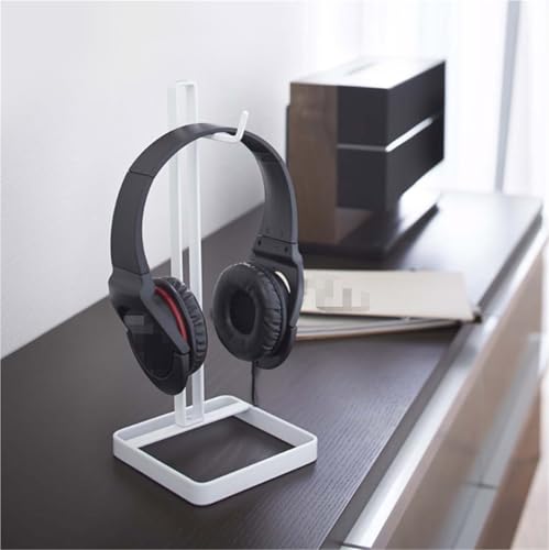 Kopfhörerständer Headset-Halter, Kopfhörer-Ständer, Metall-Gaming-Headset-Halter, Tisch-Display Stabil & Platzsparend(White) Bild 3