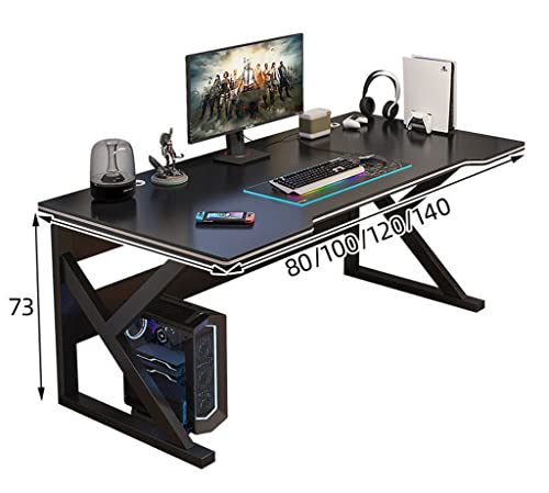Gaming-Tisch mit komplettem Mauspad, ergonomischer PC-Arbeitsplatz, groß, gelb (100 cm) Bild 2