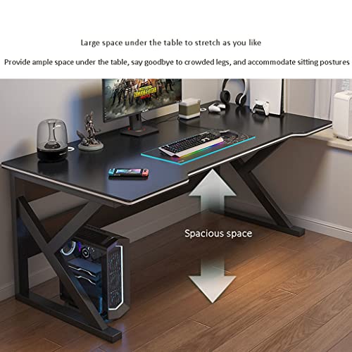 Gaming-Tisch mit komplettem Mauspad, ergonomischer PC-Arbeitsplatz, groß, gelb (100 cm) Bild 5