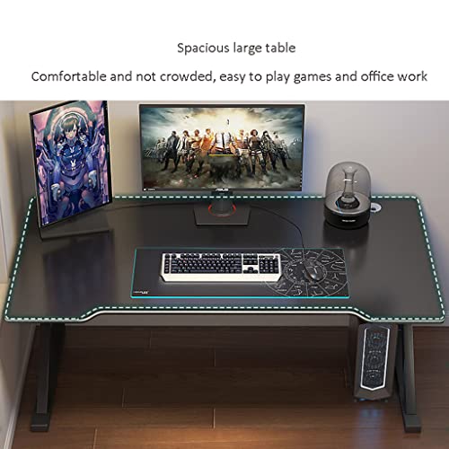 Gaming-Tisch mit komplettem Mauspad, ergonomischer PC-Arbeitsplatz, groß, gelb (100 cm) Bild 6