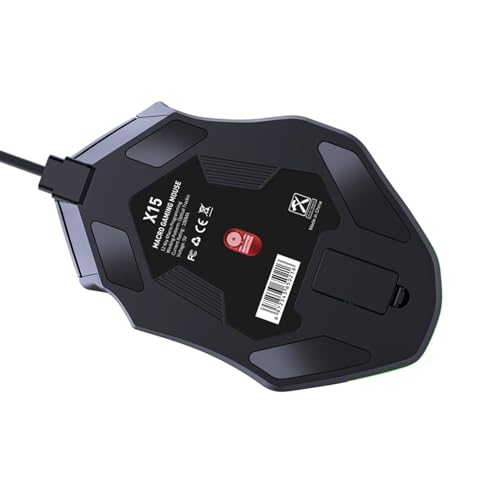 Naroote RGB-Gaming-Maus, 12 Programmierbare Tasten, 12800 DPI, Ergonomische Maus, 13 Lichteffekt-Mäuse mit 1000 Hz Abfragerate, Ideal für Computer, Laptop und PC Bild 2
