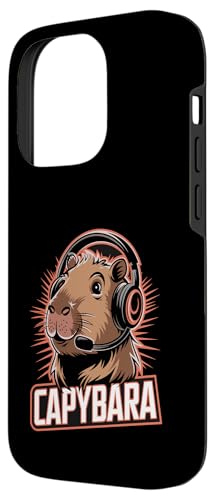 Hülle für iPhone 14 Pro Capybara Gamer Headset Cute Gaming Capybara Bild 2