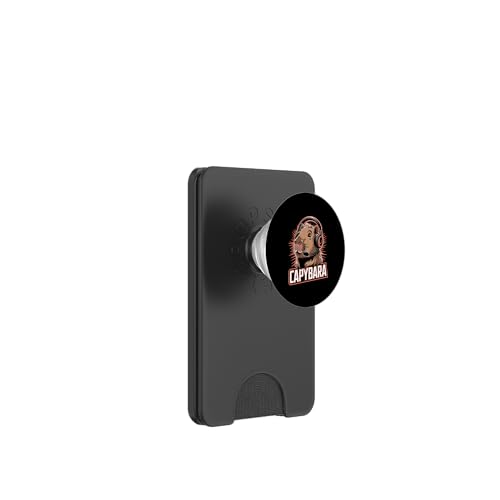 Capybara Gamer Headset Cute Gaming Capybara PopSockets PopWallet für MagSafe Bild 1