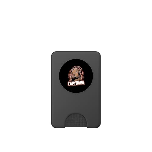 Capybara Gamer Headset Cute Gaming Capybara PopSockets PopWallet für MagSafe Bild 2