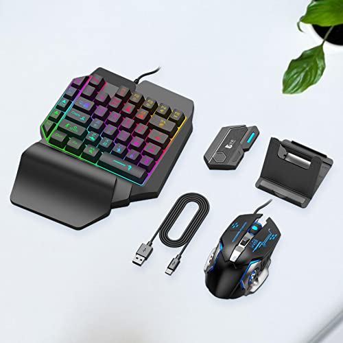 Keyboard Maus Adapter USB Gamepad Konverter Bluetooth Verbindung Plug and Play Unterstützt Individuelle Tastenbelegung für Mobile Spiele PC Gaming, für Mix SE-Set Bild 4