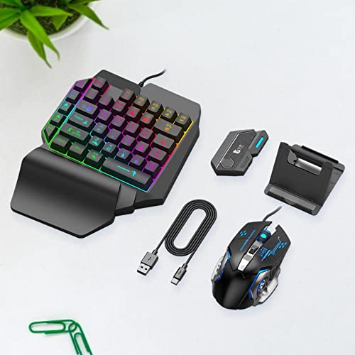 Keyboard Maus Adapter USB Gamepad Konverter Bluetooth Verbindung Plug and Play Unterstützt Individuelle Tastenbelegung für Mobile Spiele PC Gaming, für Mix SE-Set Bild 5