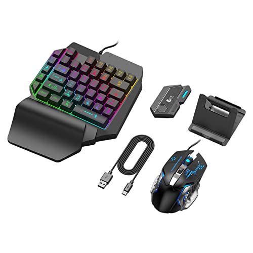 Keyboard Maus Adapter USB Gamepad Konverter Bluetooth Verbindung Plug and Play Unterstützt Individuelle Tastenbelegung für Mobile Spiele PC Gaming, für Mix SE-Set Bild 6