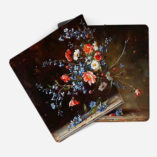 Mauspad 1000 x 500 Farbe Mauspad Blume Schreibtischunterlage mit Genähten Kanten Rutschfester Mousepad XXL, Tischunterlage Schreibtisch für PC, Maus und Tastatur, Home Office, Gaming Zubehör p5996 Bild 2