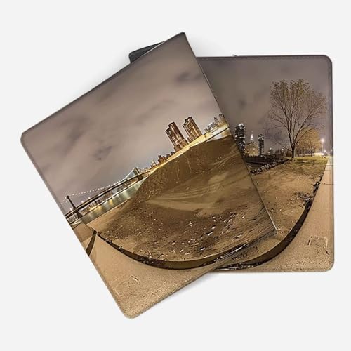 Mauspad 1000 x 500 Grau Mauspad Landschaft Schreibtischunterlage mit Genähten Kanten Rutschfester Mousepad XXL, Tischunterlage Schreibtisch für PC, Maus und Tastatur, Home Office, Gaming Zubehör e6402 Bild 2