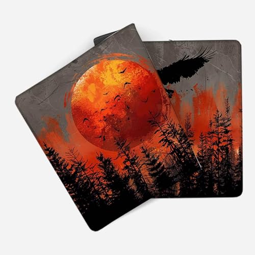 Mauspad 1000 x 500 Sonne Mauspad Vogel Schreibtischunterlage mit Genähten Kanten Rutschfester Mousepad XXL, Tischunterlage Schreibtisch für PC, Maus und Tastatur, Home Office, Gaming Zubehör p6059 Bild 2