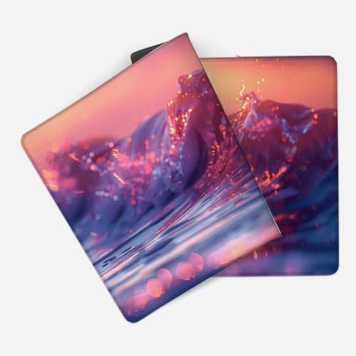 Mauspad 1200 x 600 Lila Mauspad Meer Schreibtischunterlage mit Genähten Kanten Rutschfester Mousepad XXL, Tischunterlage Schreibtisch für PC, Maus und Tastatur, Home Office, Gaming Zubehör c6459 Bild 2