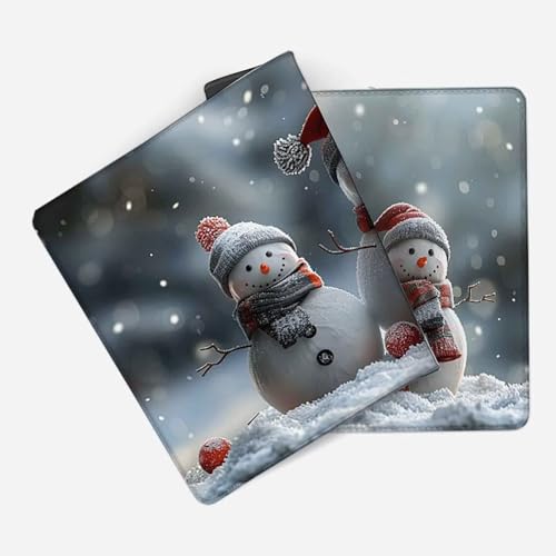 Mauspad 1000 x 500 Grau Mauspad Schneemann Schreibtischunterlage mit Genähten Kanten Rutschfester Mousepad XXL, Tischunterlage Schreibtisch für PC, Maus und Tastatur, Home Office, Gaming Zubehör e6150 Bild 2