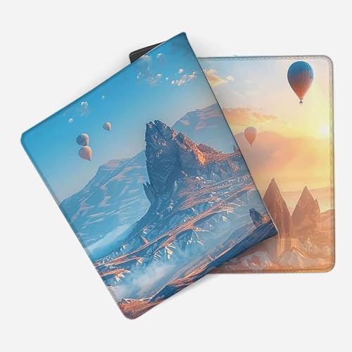 Mauspad 1200 x 600 Grau Mauspad Landschaft Schreibtischunterlage mit Genähten Kanten Rutschfester Mousepad XXL, Tischunterlage Schreibtisch für PC, Maus und Tastatur, Home Office, Gaming Zubehör o5752 Bild 2
