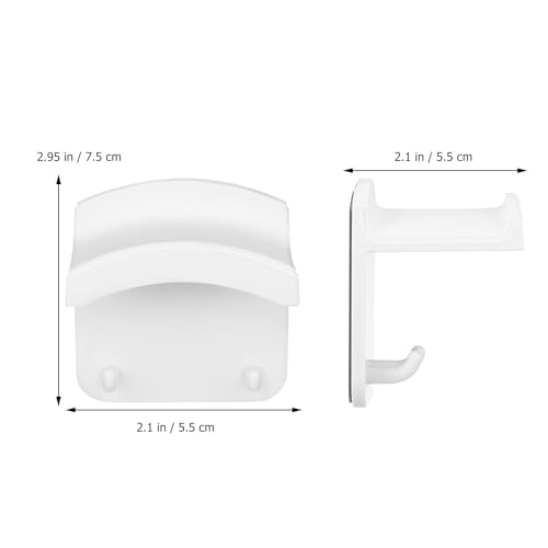 2 Stück pack Kopfhörerhalterung aus Abs mit Selbstklebendem Design und Doppeltem Haken Allgemein Einsetzbar für Headset und Schlüsselanhänger für Gaming Raum und Riegel Bild 3