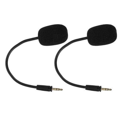 jojofuny 2 Stück Leichtes Gaming Headset mit Mikrofon Schwarzes Design und Schwammkappe für Marathonpc Gaming Sessions und Kompetitives zu Hause Bild 1