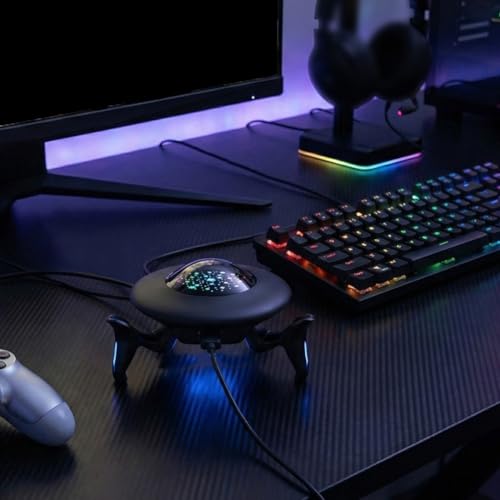 Gaming-Tastatur- und Maus-Konverter, für Switch 2 für PS4 für Xbox Series X S, PC-Gaming, mit dynamischem RGB für Beleuchtung Bild 3