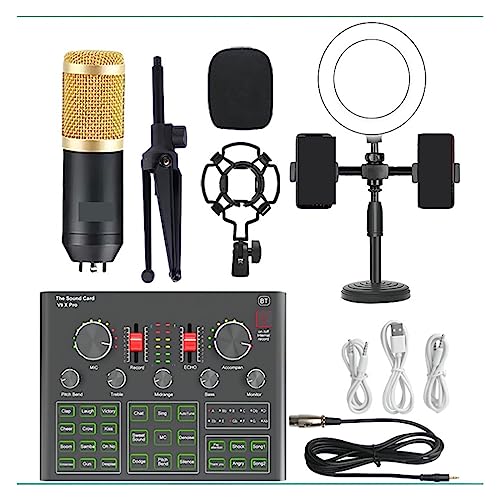 Die Soundkarte kann an EIN Headset-Mikrofon eines Computertelefons angeschlossen Werden, um Live-Übertragungen und Gesang aufzunehmen(BM800 V9 SMALL) Bild 2