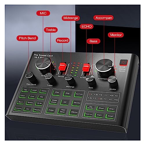 Die Soundkarte kann an EIN Headset-Mikrofon eines Computertelefons angeschlossen Werden, um Live-Übertragungen und Gesang aufzunehmen(BM800 V9 SMALL) Bild 5