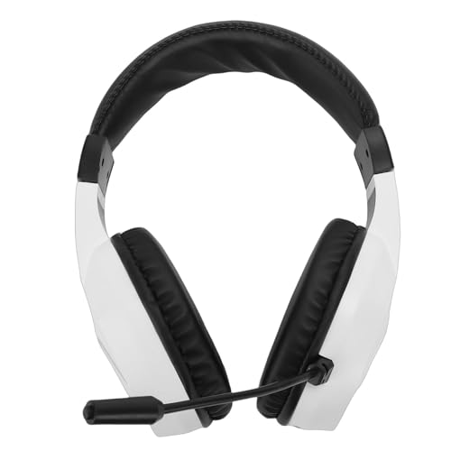 Bewinner Kabelloses Gaming-Headset mit Mikrofon mit Geräuschunterdrückung |2,4 G + Bluetooth 5.4 Dual-Modus, 40 Stunden Spielzeit und RGB-Beleuchtung für PC (White) Bild 6