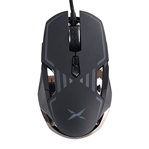 Mechanische Maus, Langlebige RGB-Gaming-Maus mit Hintergrundbeleuchtung für USB-, Kabelgebundene, Einstellbare DPI, Leichtes Ergonomisches Design für Desktop-Laptops, Notebooks Bild 4