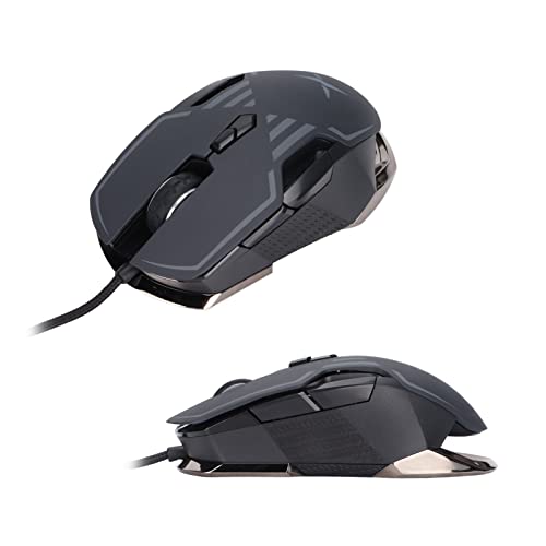 Mechanische Maus, Langlebige RGB-Gaming-Maus mit Hintergrundbeleuchtung für USB-, Kabelgebundene, Einstellbare DPI, Leichtes Ergonomisches Design für Desktop-Laptops, Notebooks Bild 5