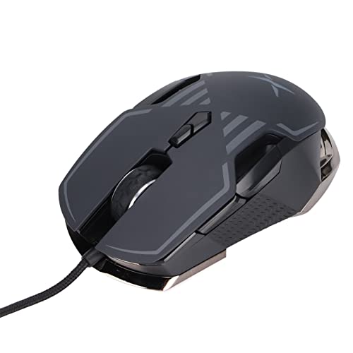 Mechanische Maus, Langlebige RGB-Gaming-Maus mit Hintergrundbeleuchtung für USB-, Kabelgebundene, Einstellbare DPI, Leichtes Ergonomisches Design für Desktop-Laptops, Notebooks Bild 7