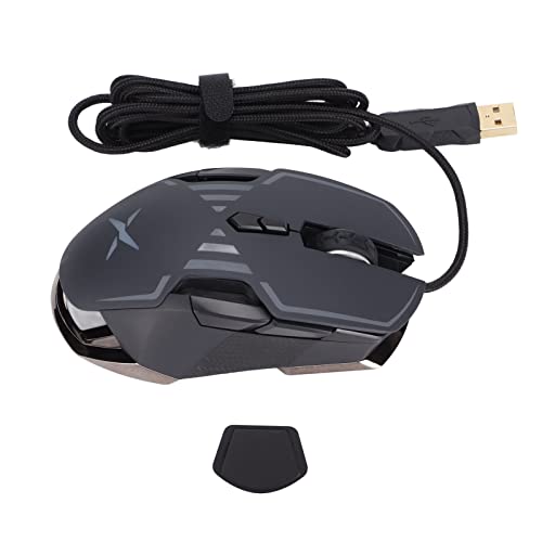 Gaming-Maus, Leichte, Kabelgebundene Maus mit RGB-Hintergrundbeleuchtung für PC-Gaming-Computermäuse, Einstellbare DPI, Ergonomisches Design für Desktop-Laptops, Notebooks Bild 6