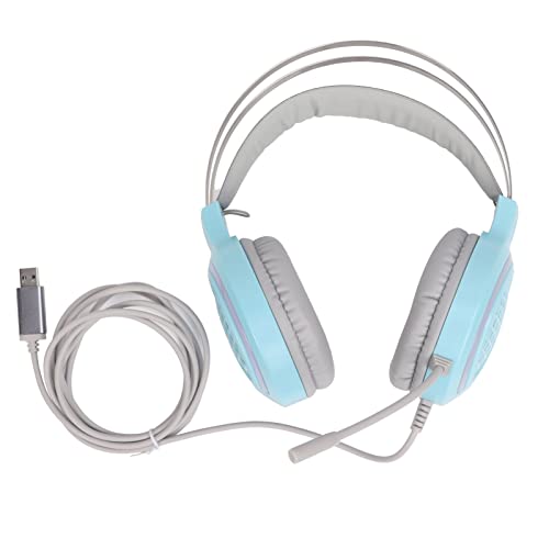 Computer-Gaming-Kit, Hohe Empfindlichkeit, RGB-Beleuchtung, Mechanische Tastatur, Maus, Headset für Desktop-Notebook-Computer, ABS, Blau, 1 Set Bild 2